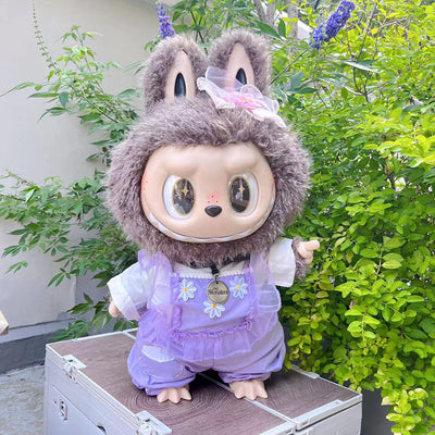 Clothing with 58cm LABUBU Design ZIMOMO Doll Clothes Rubber LABUBU Plush Toy Clothing Cute