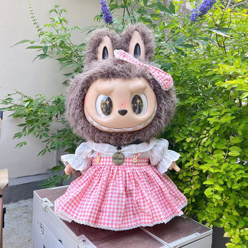 Clothing with 58cm LABUBU Design ZIMOMO Doll Clothes Rubber LABUBU Plush Toy Clothing Cute