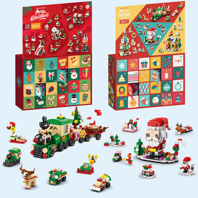 Christmas 24 Surprise Blind Box Small Gift Building Block Set Toy Christmas Gift