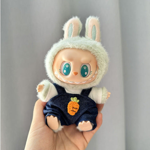 Clothing] Labubu Clothes with PVC Face Pendant, Labubu Sitting Party Series Doll Clothing