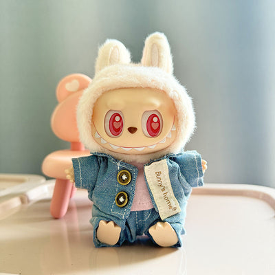 [Clothes Only] 1st/2nd generation Labubu clothes pendant Labubu sitting party baby clothes teddy bear suspenders cute pants