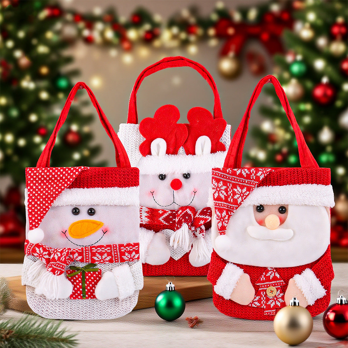 Christmas Knitted Gift Bag
