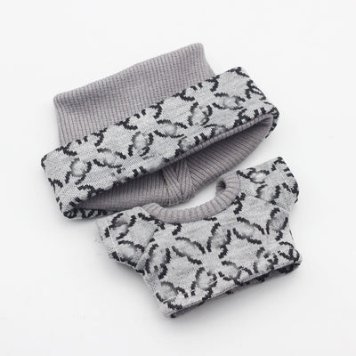 17cm Labubu First and Second Generation Blind Box 10cm Cotton Crying Doll Clothes Knitted Printed Hat