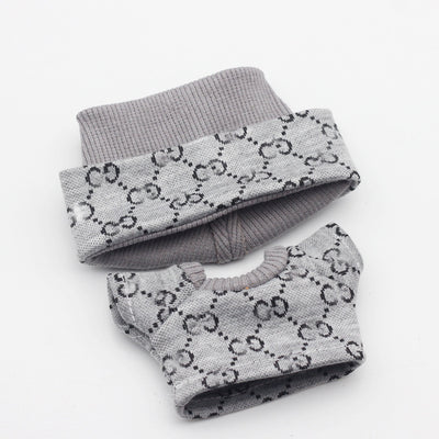 17cm Labubu First and Second Generation Blind Box 10cm Cotton Crying Doll Clothes Knitted Printed Hat