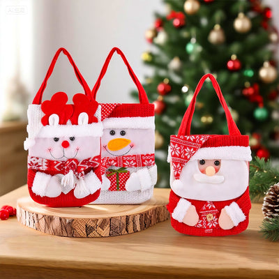 Christmas Knitted Gift Bag
