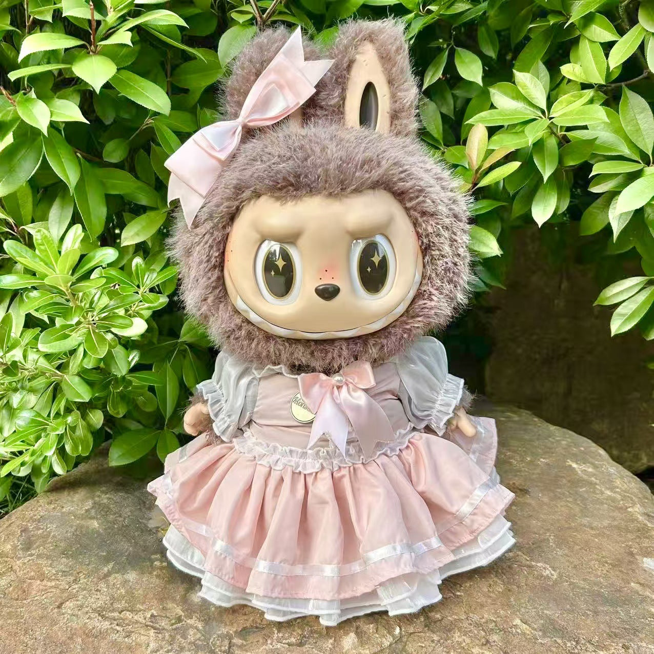 Clothing with 58cm LABUBU Design ZIMOMO Doll Clothes Rubber LABUBU Plush Toy Clothing Cute