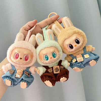 [Clothes Only] 1st/2nd generation Labubu clothes pendant Labubu sitting party baby clothes teddy bear suspenders cute pants