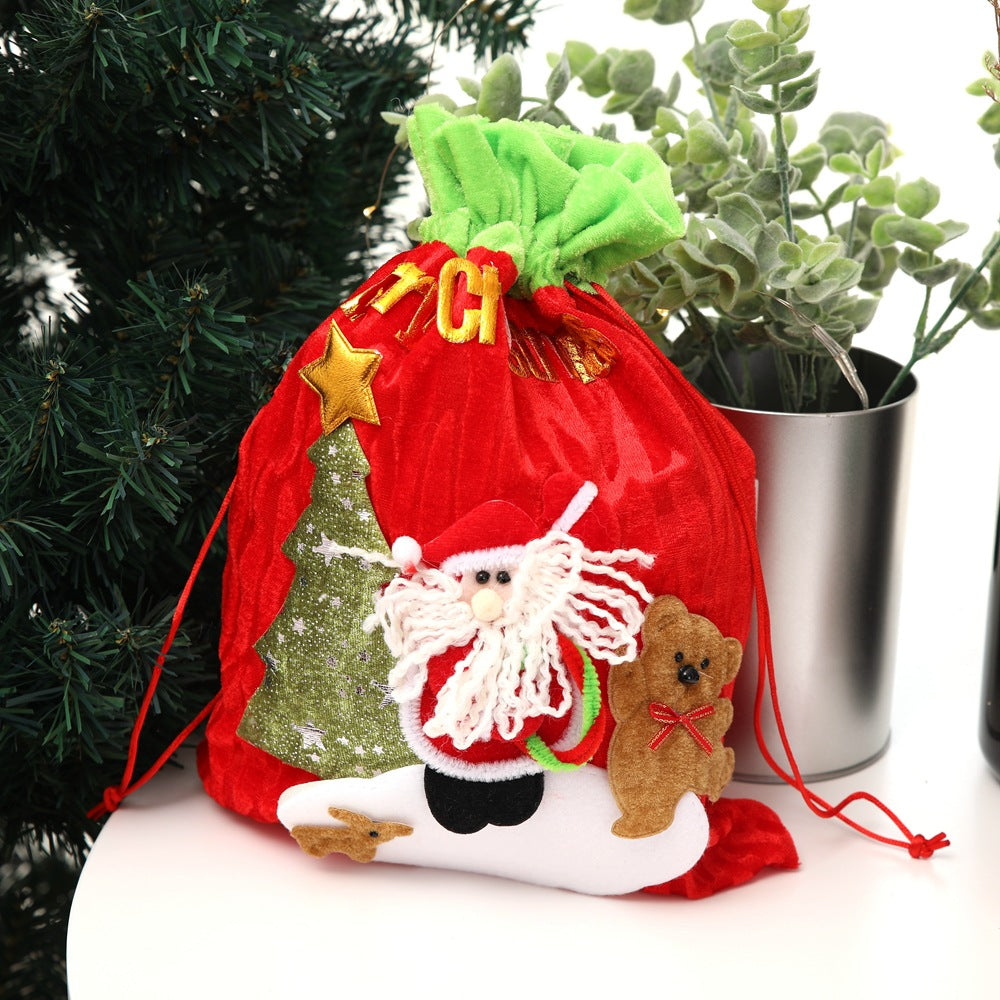 Christmas gift bag 3D Christmas gift bag Elderly gift bag Christmas packaging gift
