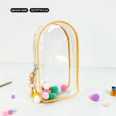 Labubu storage bag PVC high transparency thickened outdoor bag Xingdailu cotton doll exhibition walking bag labubu