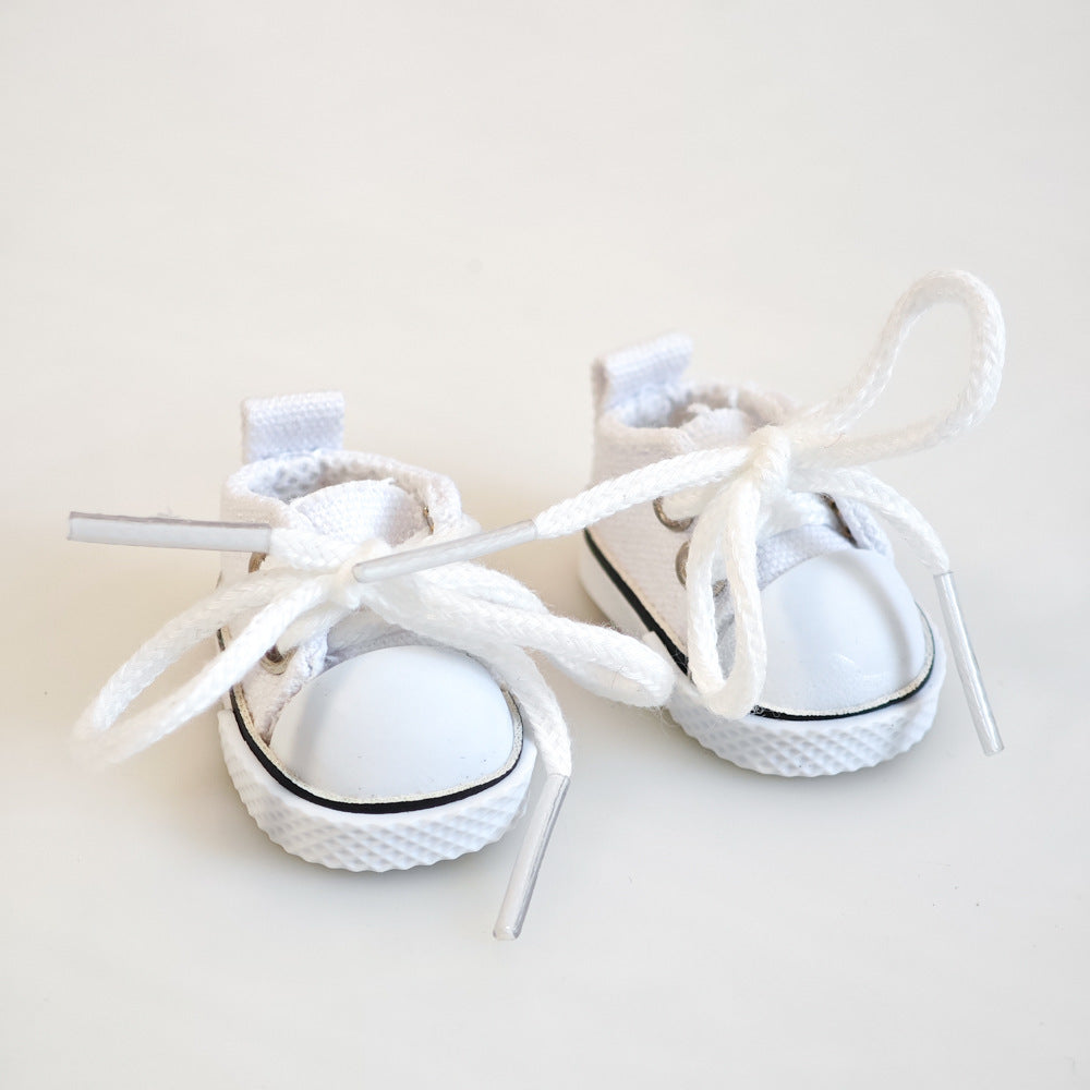 Party Shoes DIY Accessories Labubu Baby Clothes Labubu Rubber Macaron Shoes Fabric One Plush Second Generation