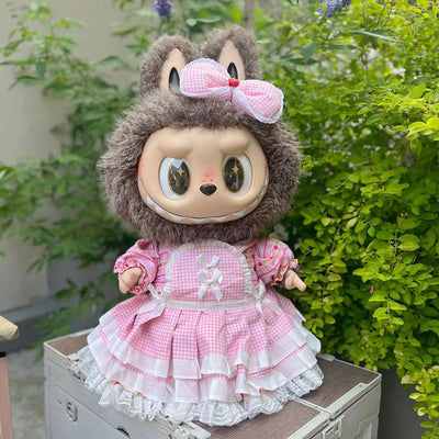 Clothing with 58cm LABUBU Design ZIMOMO Doll Clothes Rubber LABUBU Plush Toy Clothing Cute