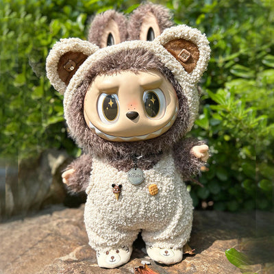 Clothing with 58cm LABUBU Design ZIMOMO Doll Clothes Rubber LABUBU Plush Toy Clothing Cute