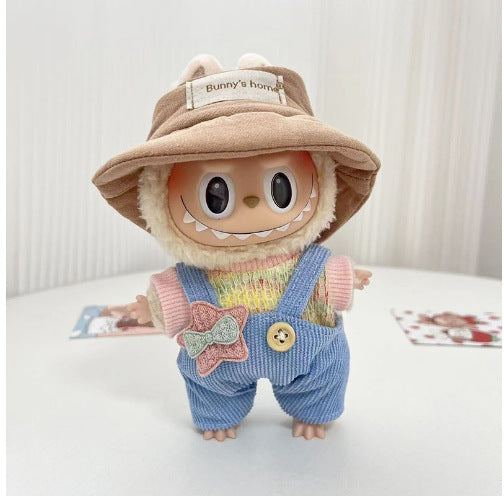Clothing] Labubu Clothes with PVC Face Pendant, Labubu Sitting Party Series Doll Clothing