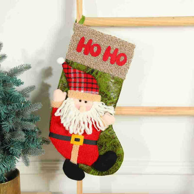 Christmas Socks, Christmas Gift Bag, Christmas Decoration Gift Bag, Christmas Elk Old Man Pendant Gift Bag