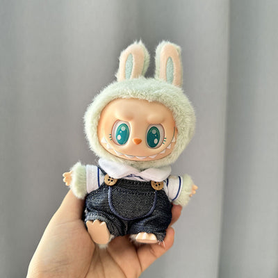 [Clothes Only] 1st/2nd generation Labubu clothes pendant Labubu sitting party baby clothes teddy bear suspenders cute pants