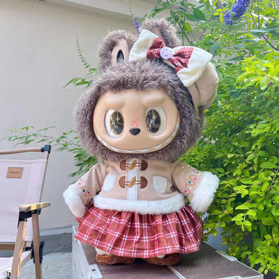 Clothing with 58cm LABUBU Design ZIMOMO Doll Clothes Rubber LABUBU Plush Toy Clothing Cute