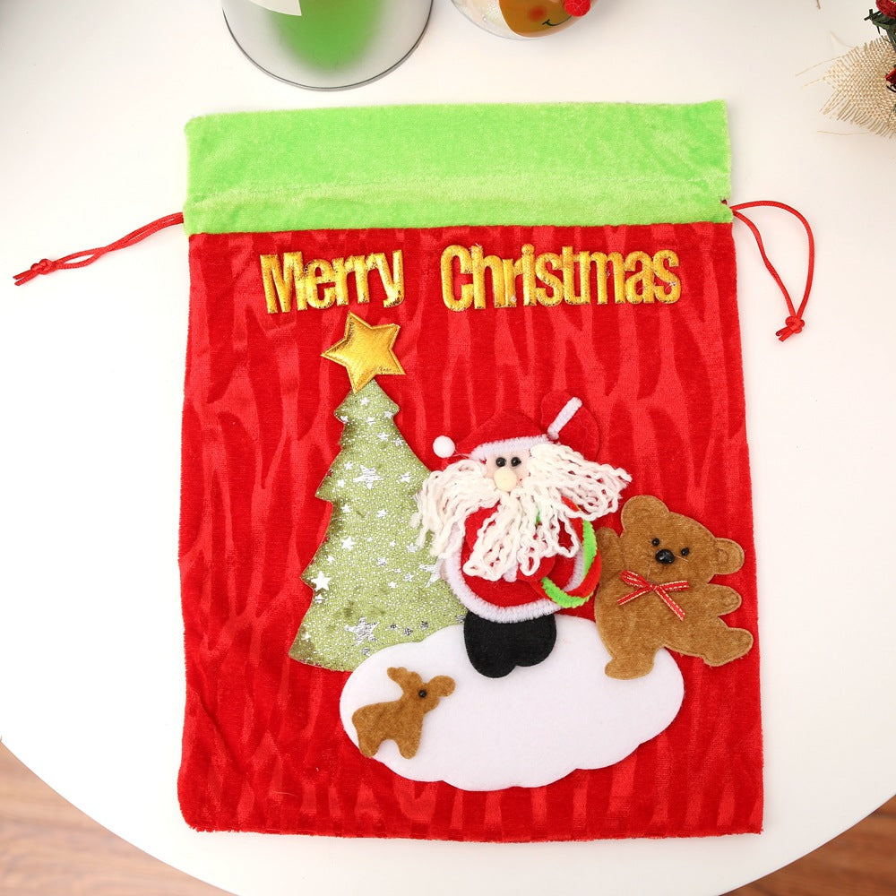 Christmas gift bag 3D Christmas gift bag Elderly gift bag Christmas packaging gift