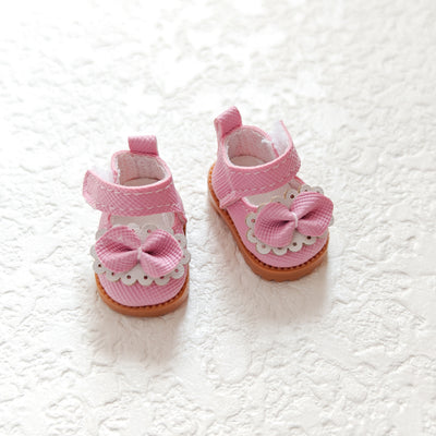 Party Shoes DIY Accessories Labubu Baby Clothes Labubu Rubber Macaron Shoes Fabric One Plush Second Generation